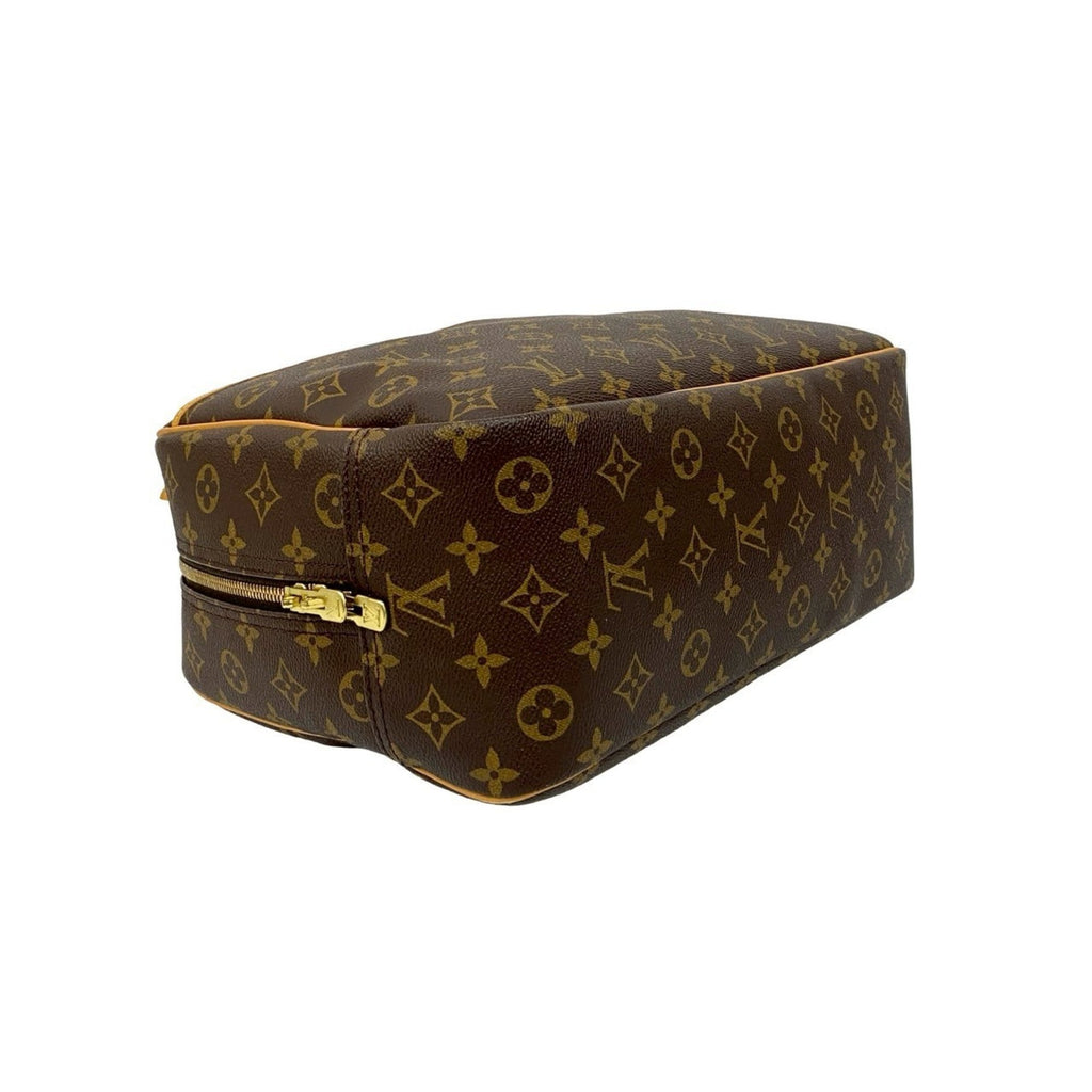 Louis Vuitton Brown Leather Pvc Boston Bag Handbag