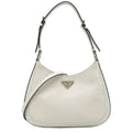 Prada White Leather Shoulder Bag
