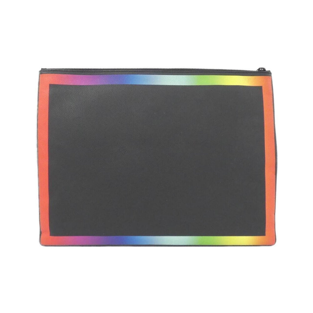 Louis Vuitton Black Multi-Color Leather Handbag Pochette