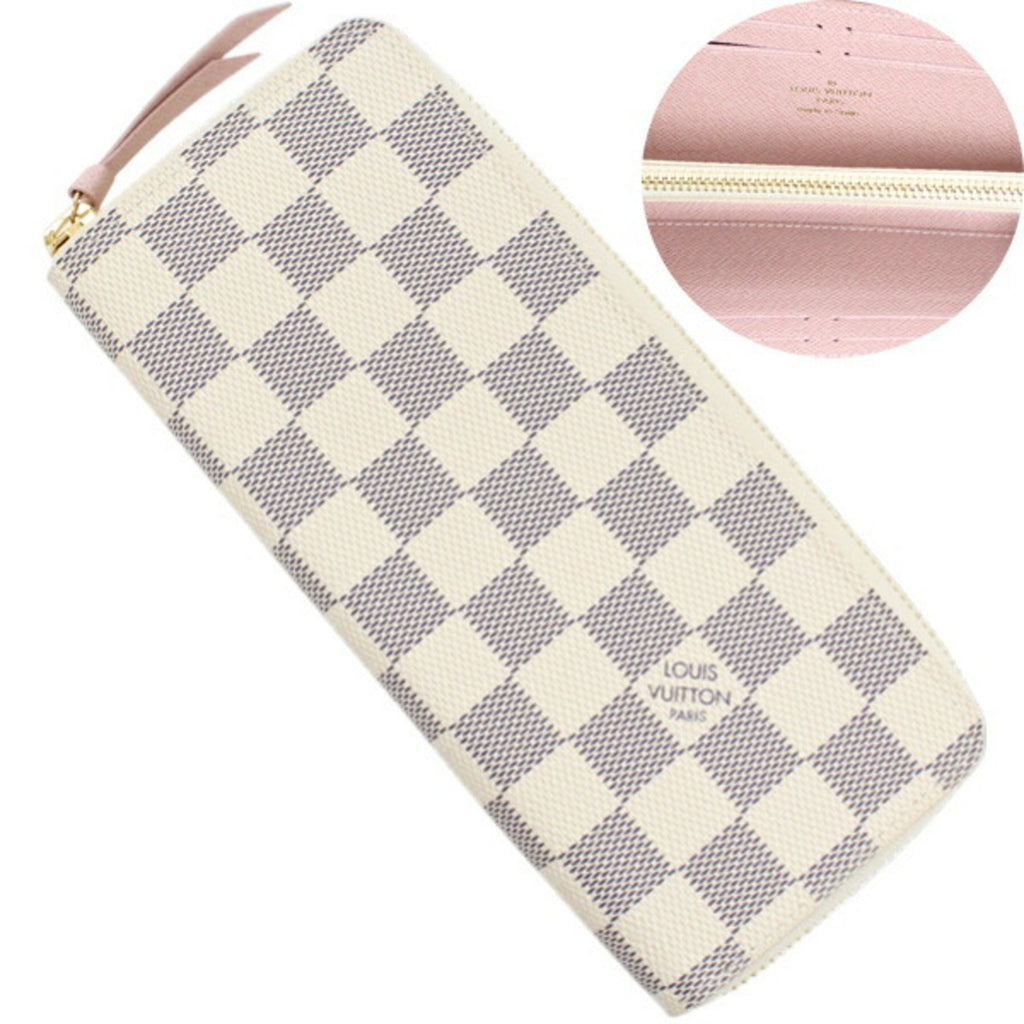 Louis Vuitton Damier Azur Rose Ballerine Damier Azur Long Wallet