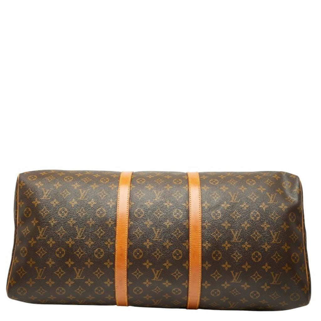 Louis Vuitton Brown Pvc Leather Boston Bag