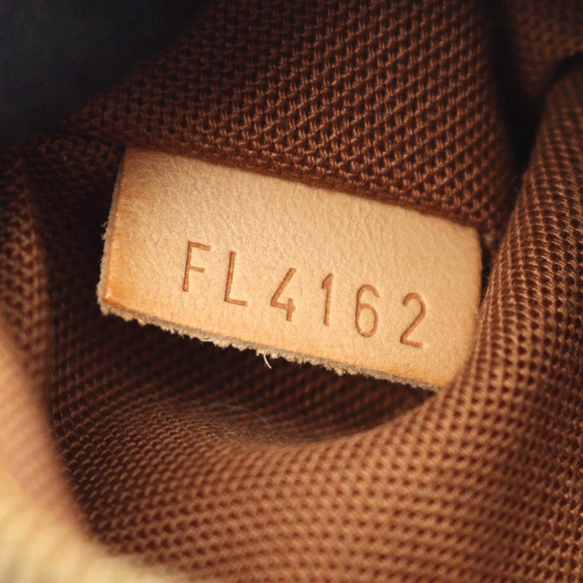 Louis Vuitton Brown Coated Canvas Leather Backpack