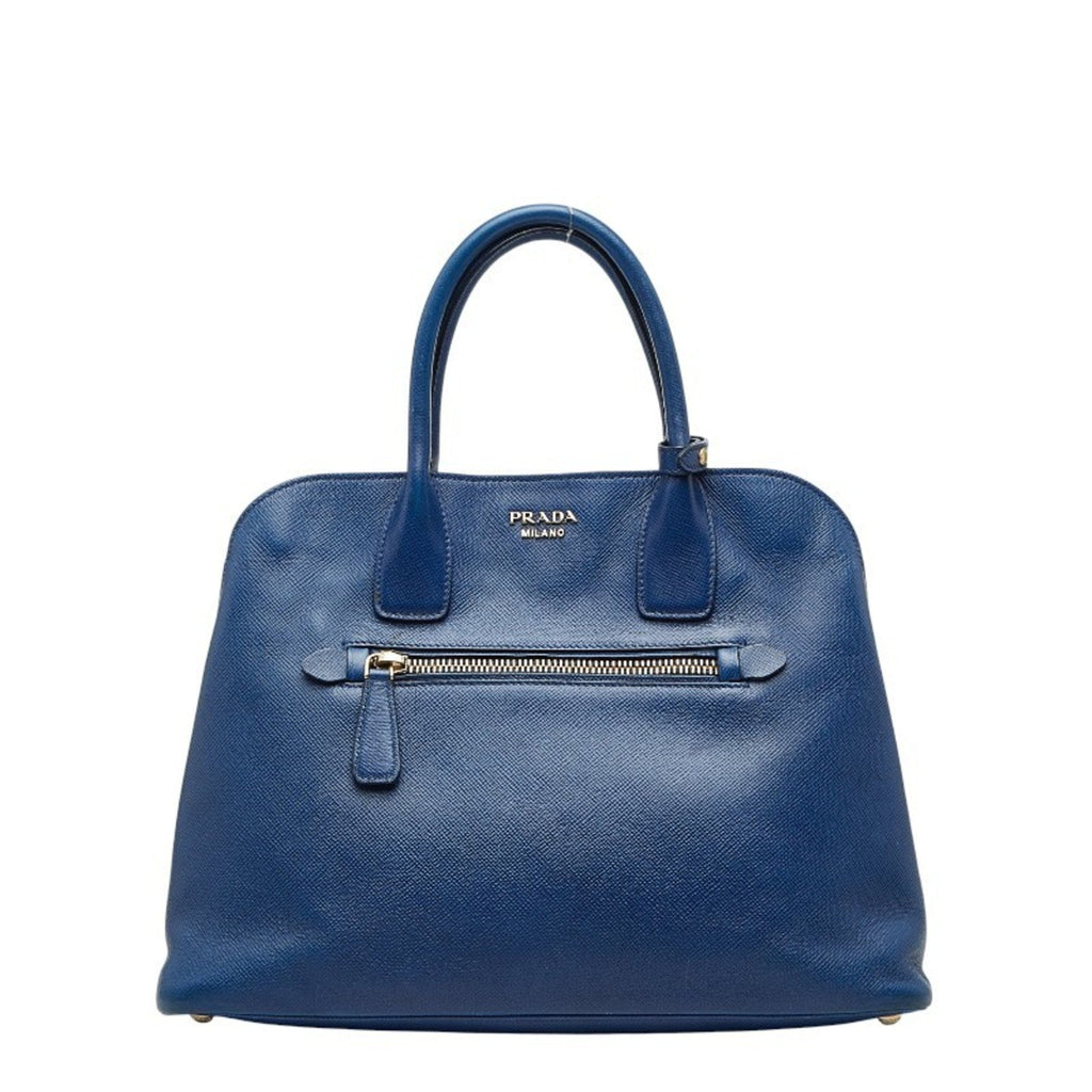 Prada Blue Leather Handbag