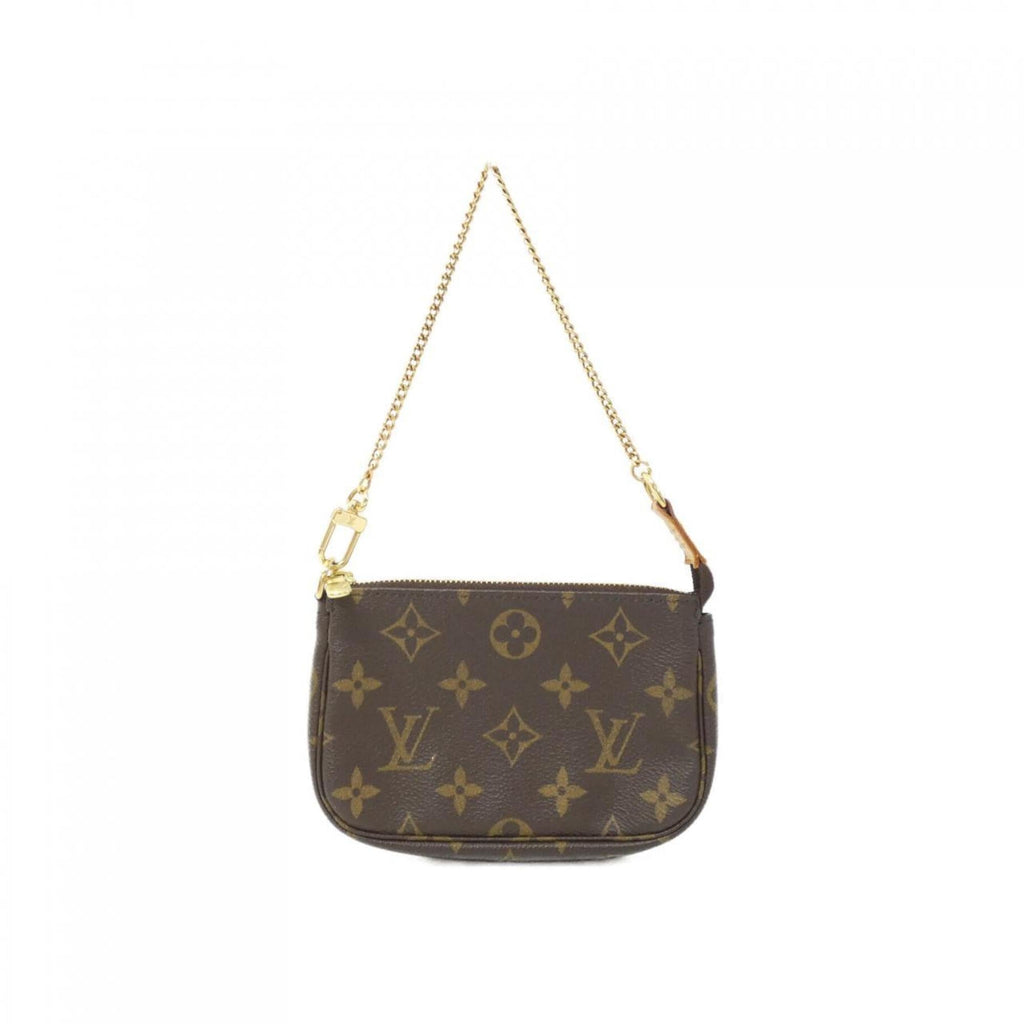 Louis Vuitton Marron Monogram Coated Canvas Pochette Pouch