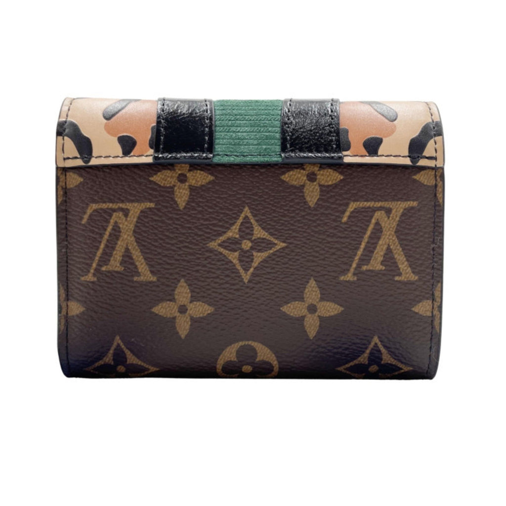 Louis Vuitton Brown Pvc Cuir Ombre Leather Wallet (Tri-Fold)