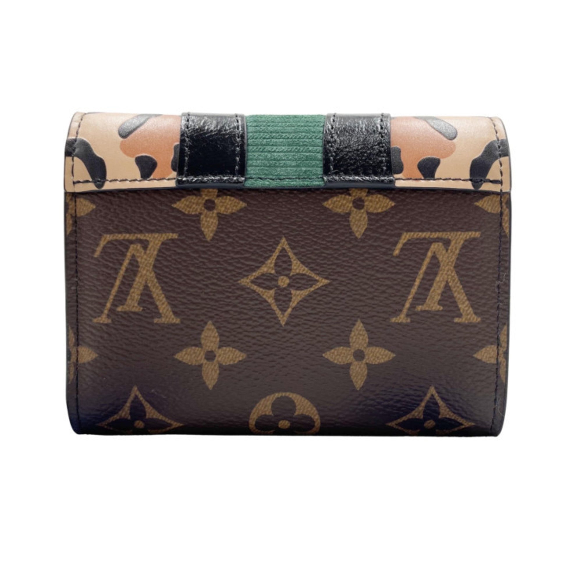 Louis Vuitton Brown Pvc Cuir Ombre Leather Wallet (Tri-Fold)