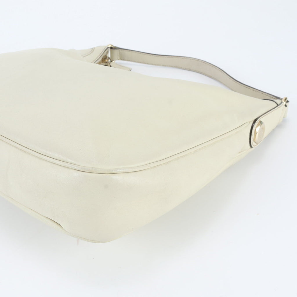Gucci Beige Leather Handbag Shoulder Bag (Pre-Owned)