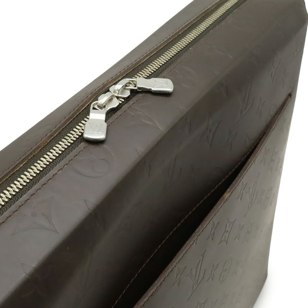 Louis Vuitton Brown Coffee Dark Brown Leather Shoulder Bag