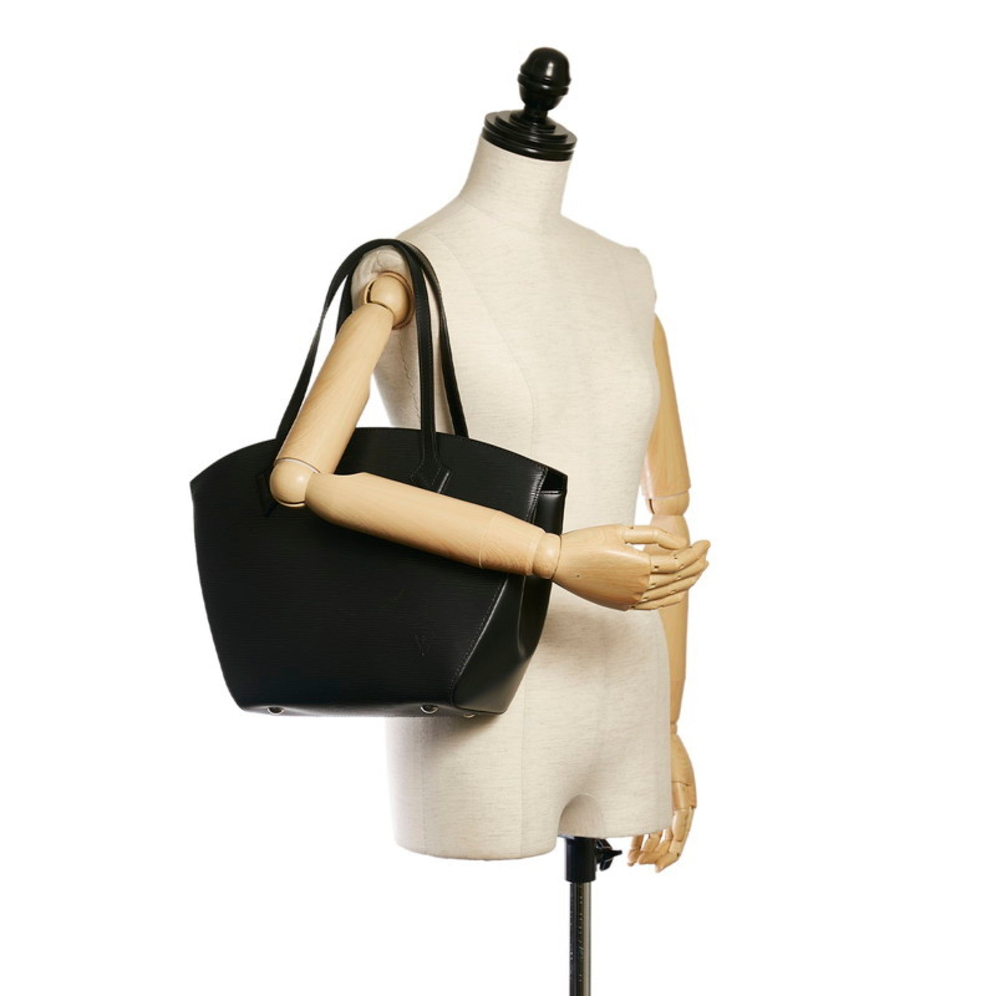Louis Vuitton Epi Saint-Jacques Tote Bag M50042 Noir Black Leather Ladies LOUIS VUITTON