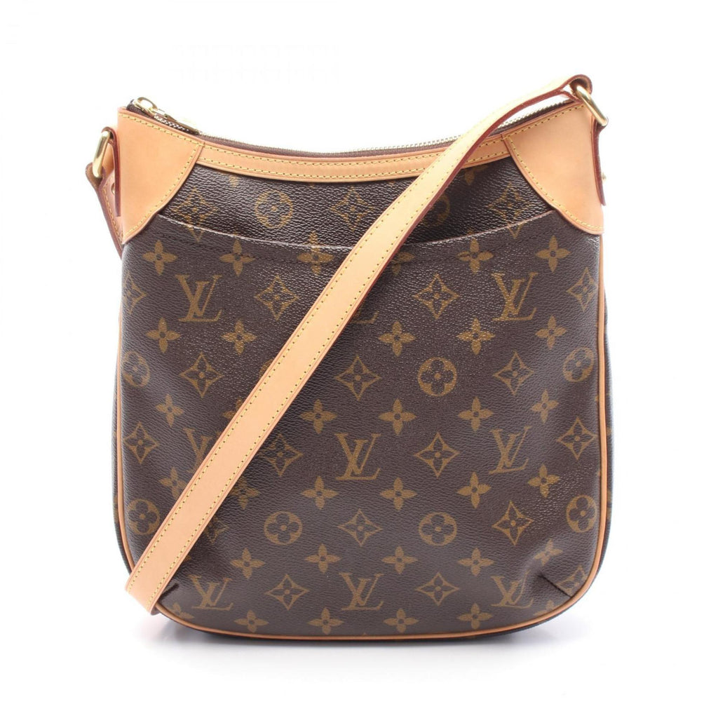 Louis Vuitton Monogram Brown Coated Canvas Leather Shoulder Bag