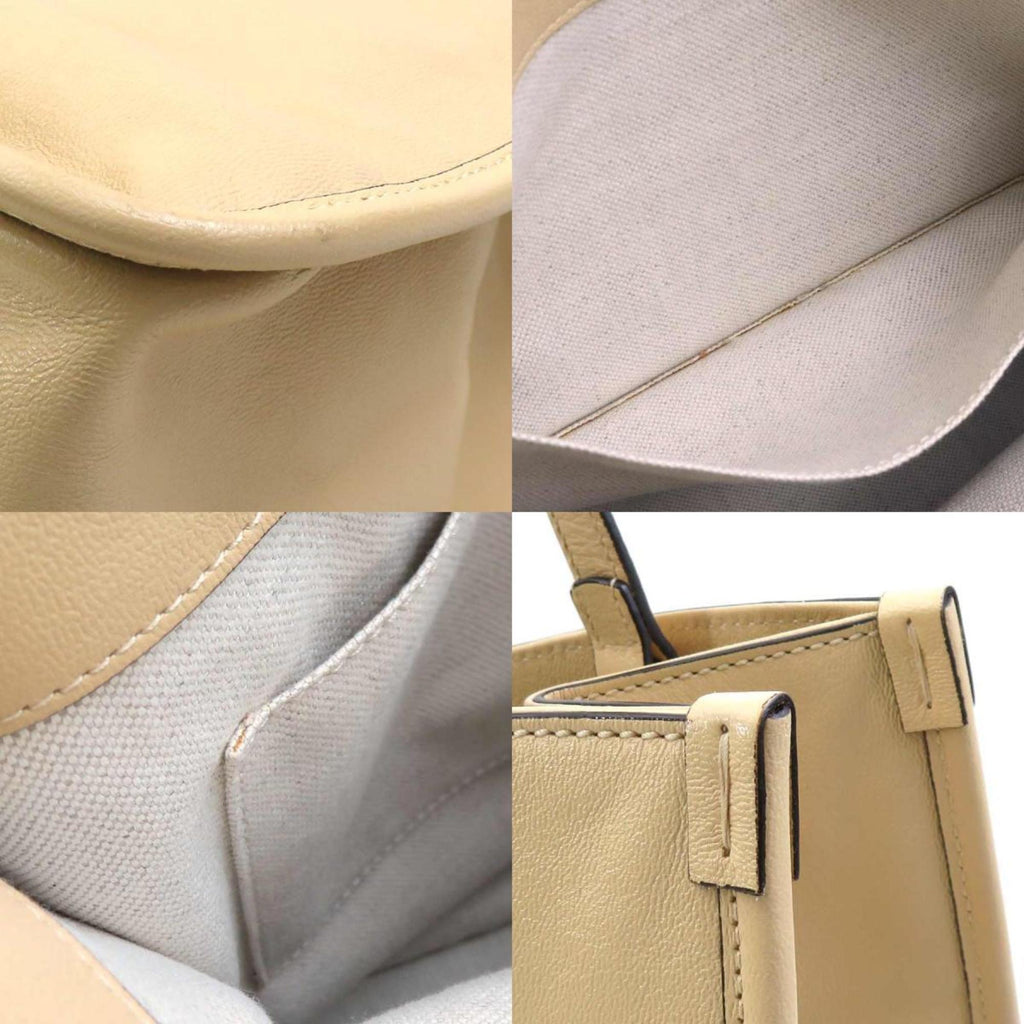 Gucci Beige Leather Shoulder Bag (Pre-Owned)
