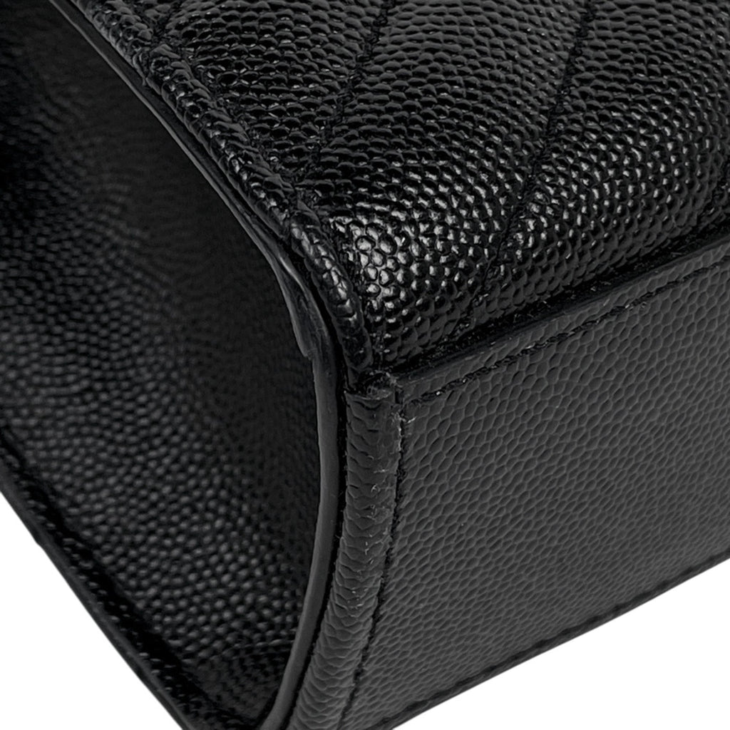 Yves Saint Laurent Black Leather Shoulder Bag (Pre-Owned)