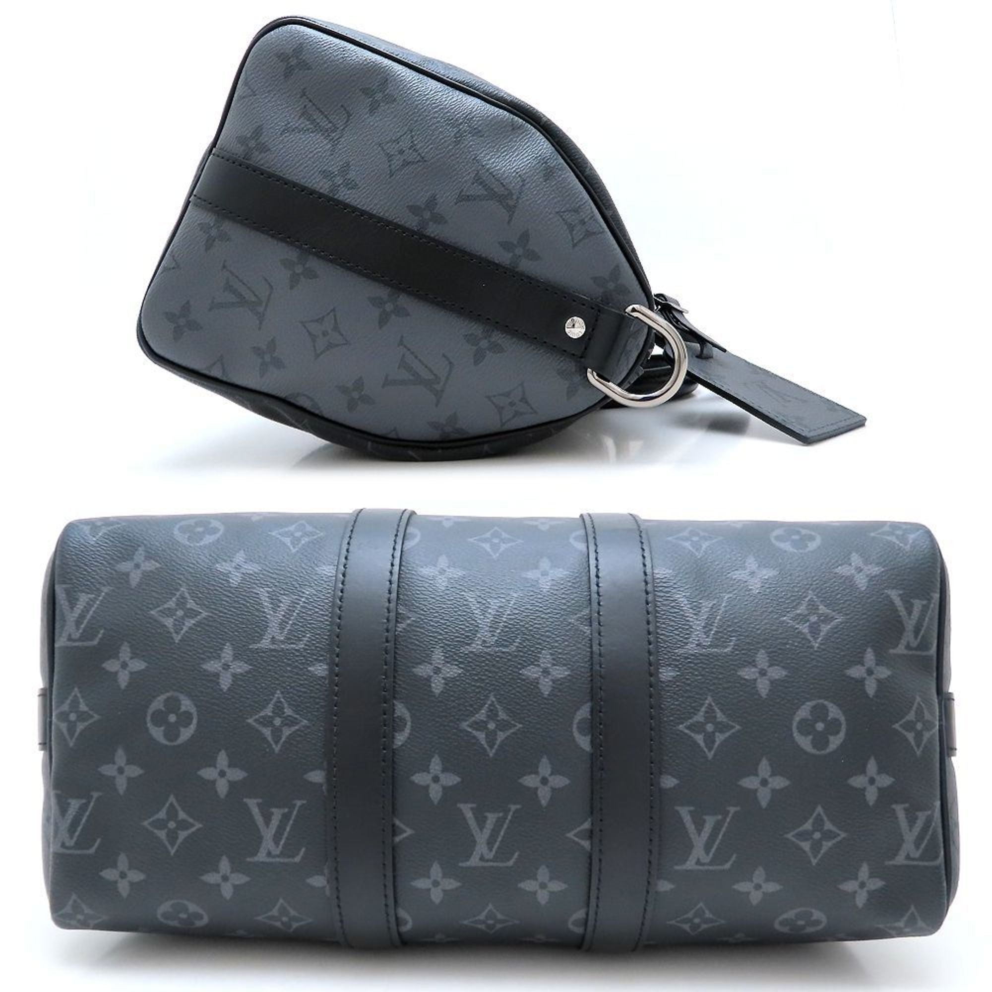 Louis Vuitton Black Monogram Eclipse Monogram Eclipse Boston Bag