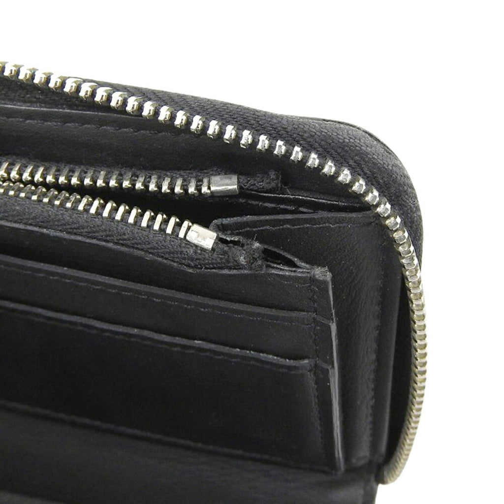 Louis Vuitton Black Leather Long Wallet