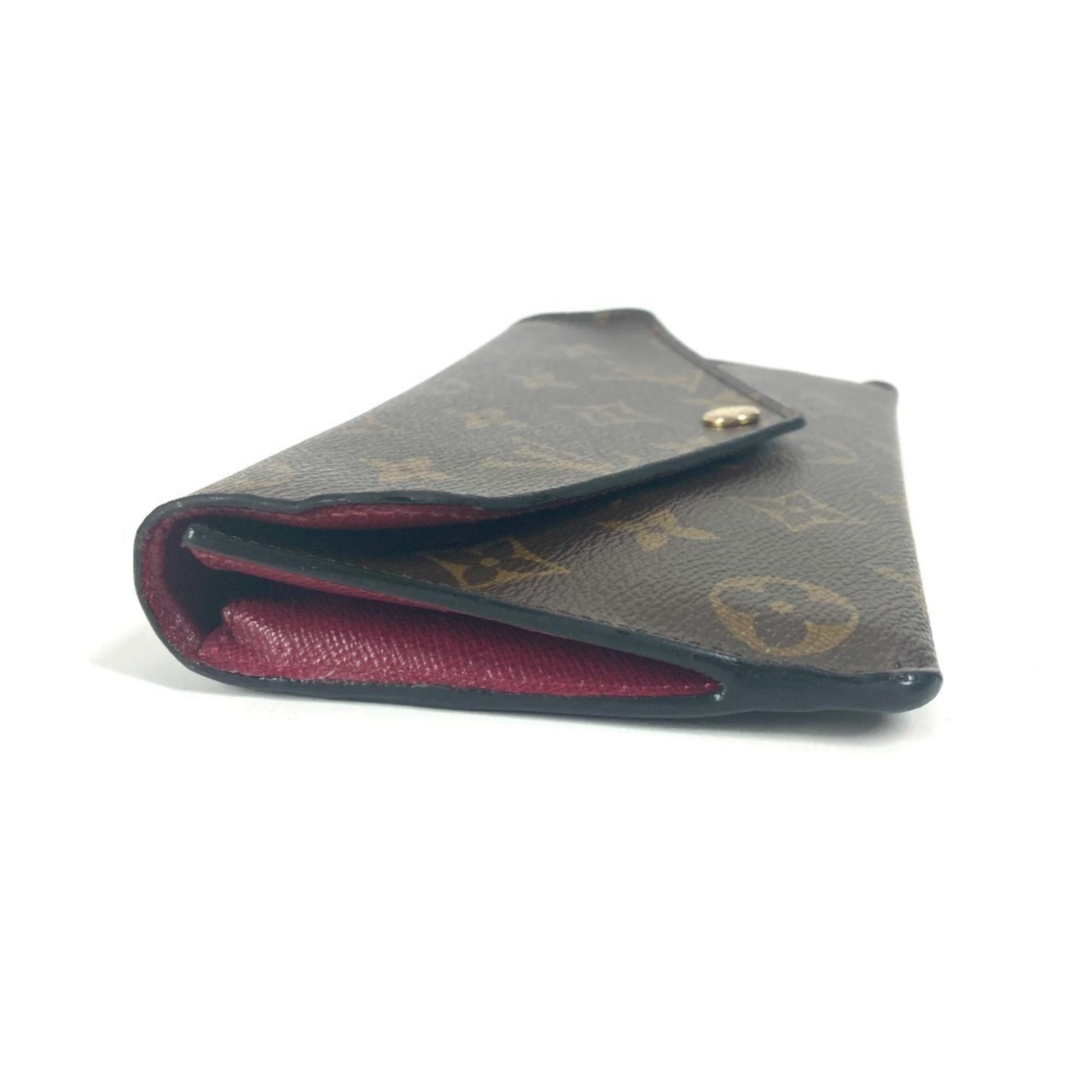 Louis Vuitton Monogram Brown Pink Monogram Long Wallet