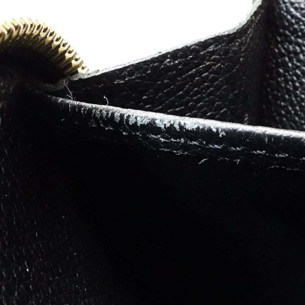 Louis Vuitton Black Leather Long Wallet