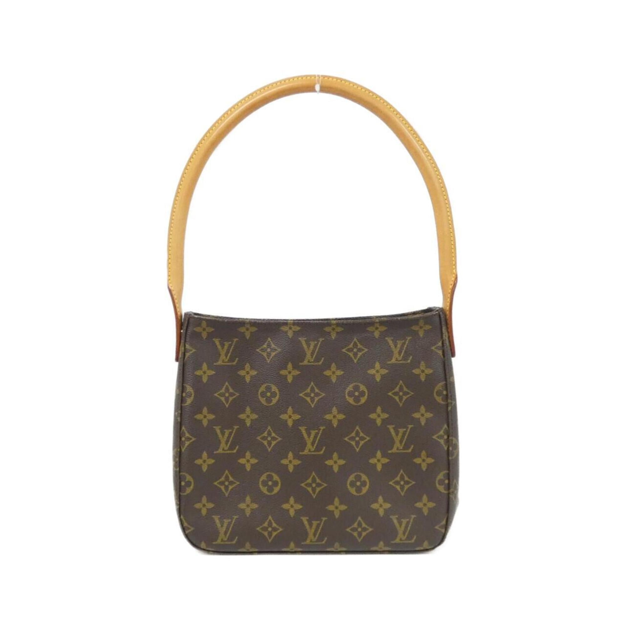 Louis Vuitton Brown Coated Canvas Shoulder Bag