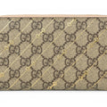 Gucci Beige Brown Gg Supreme Leather Long Wallet (Bi-Fold) (Pre-Owned)