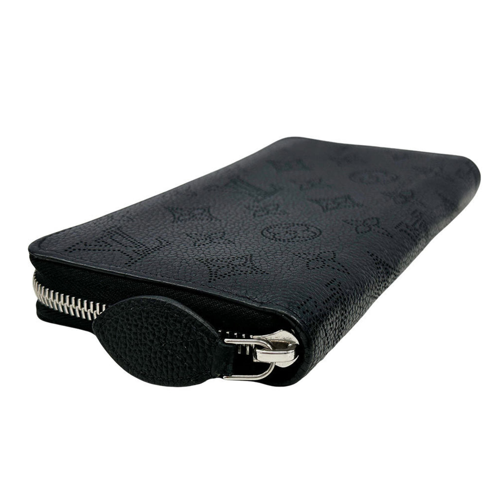 Louis Vuitton Black Noir Mahina Leather Long Wallet