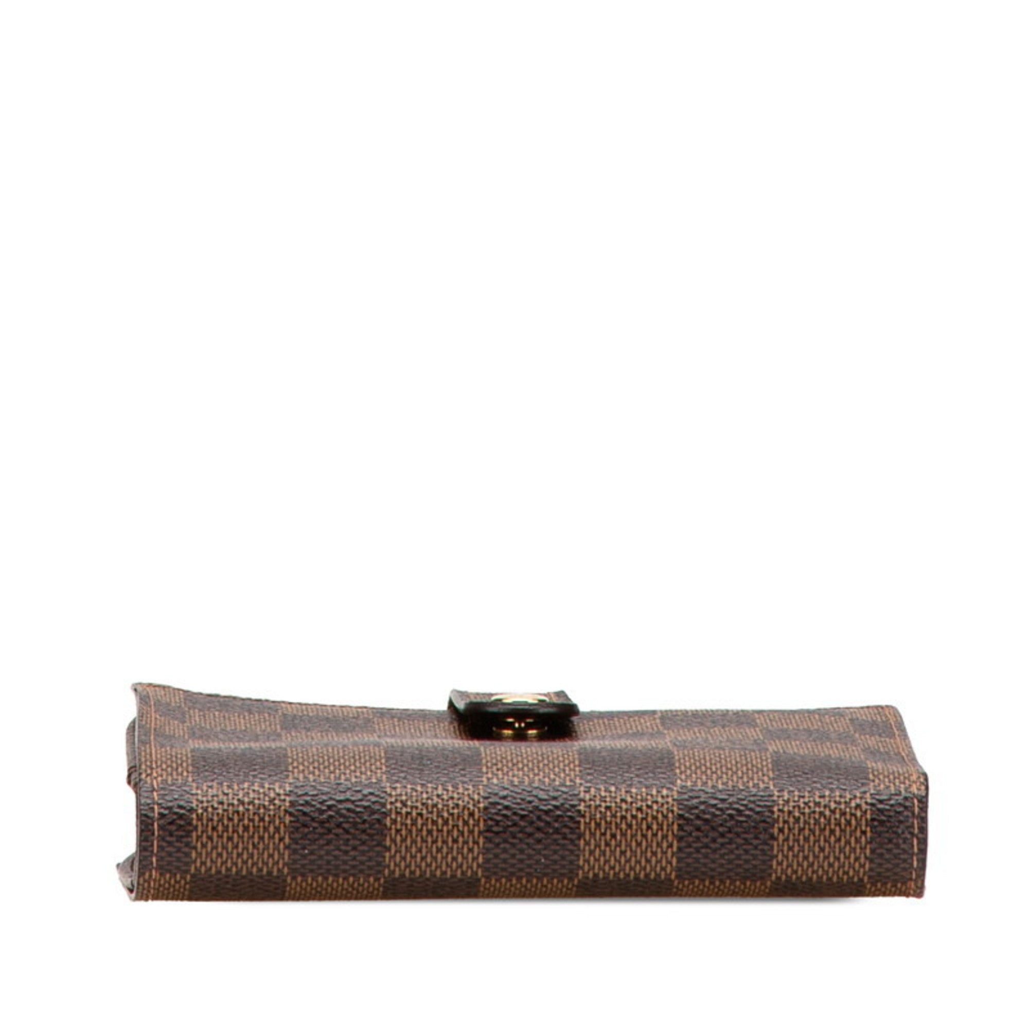 Louis Vuitton Brown Pvc Wallet (Tri-Fold)
