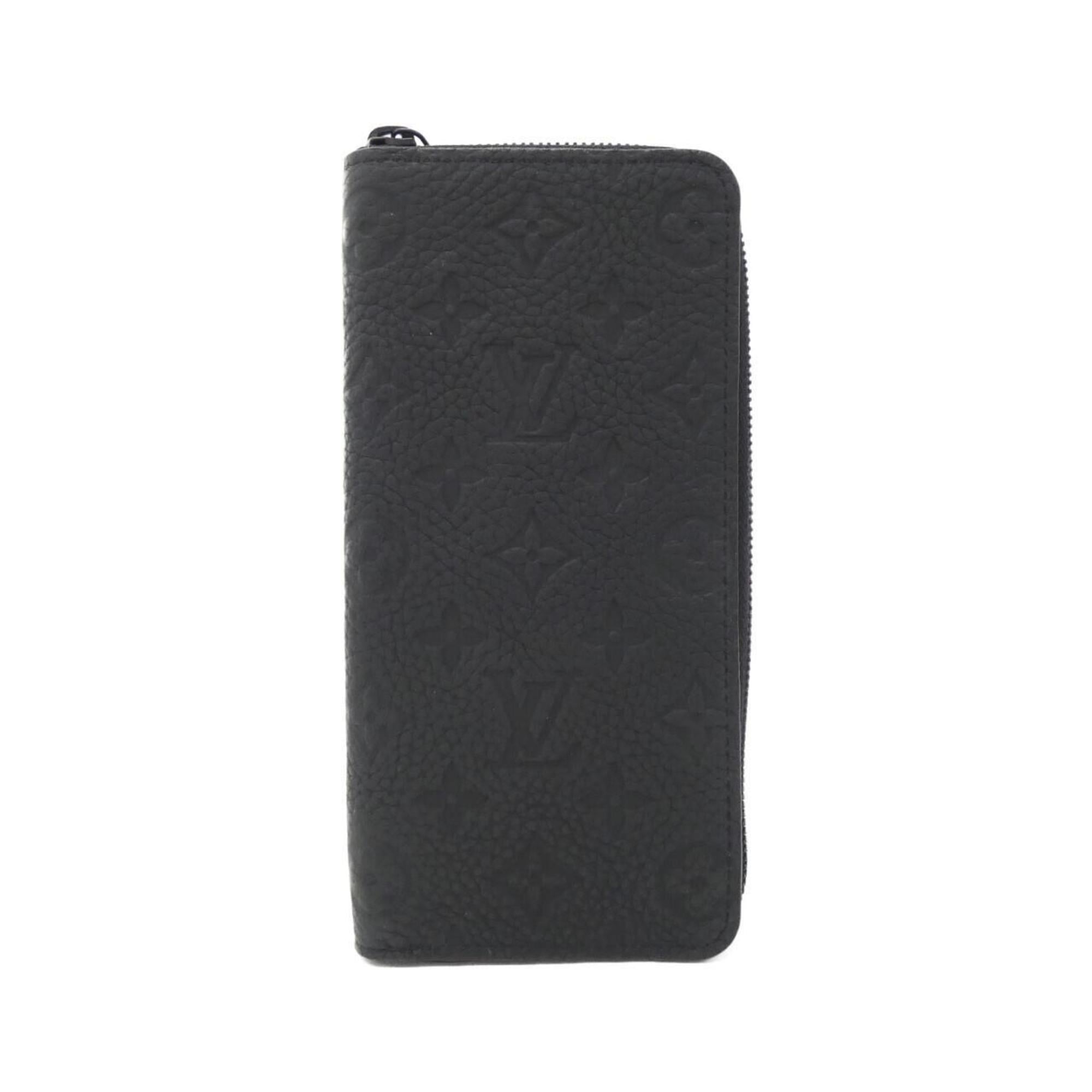 Louis Vuitton Black Leather Long Wallet