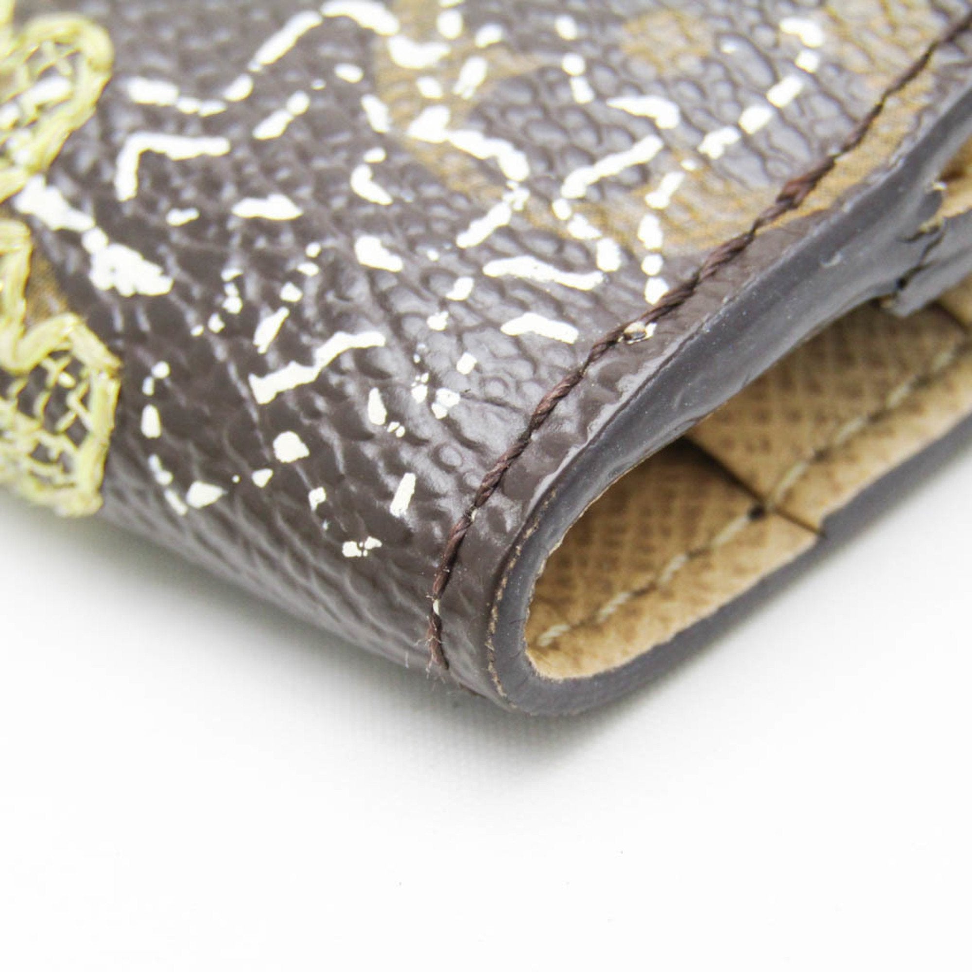 Louis Vuitton Monogram Dentelle Gold Brown Monogram Coin Purse/Coin Case