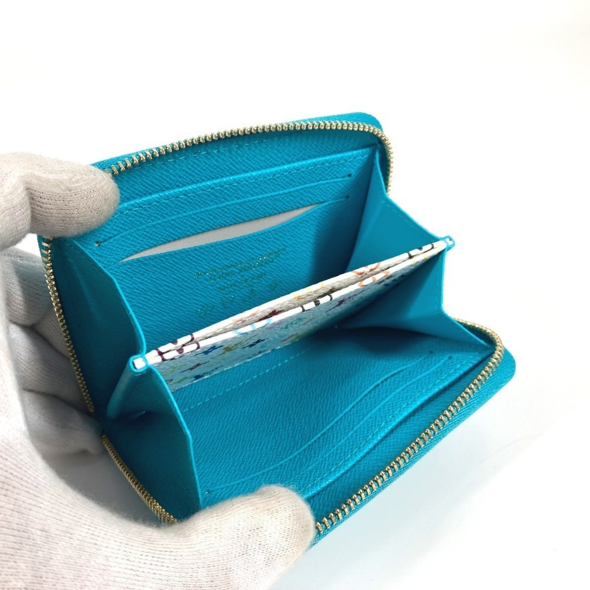 Louis Vuitton Epi Blue Epi Leather Coin Purse/Coin Case