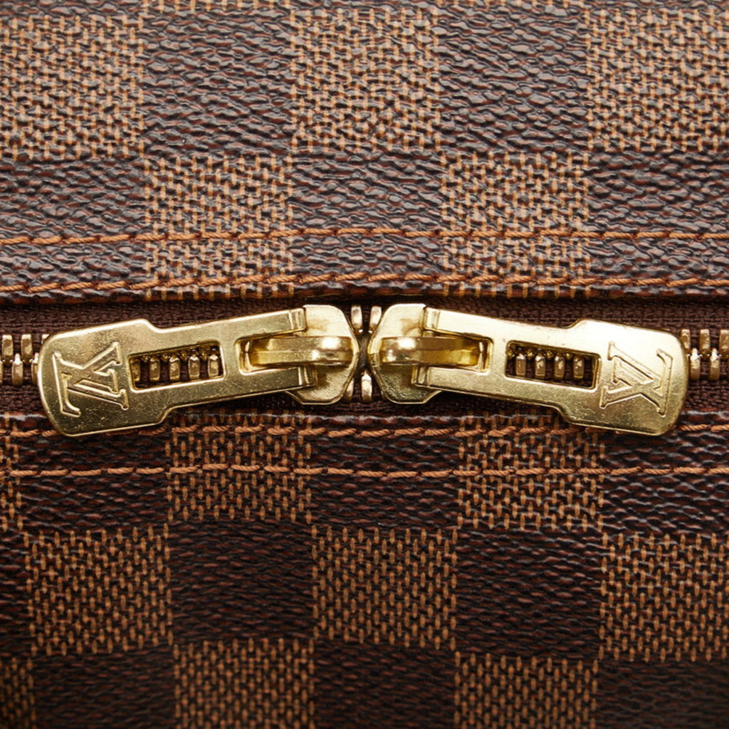 Louis Vuitton Brown Pvc Leather Handbag Shoulder Bag