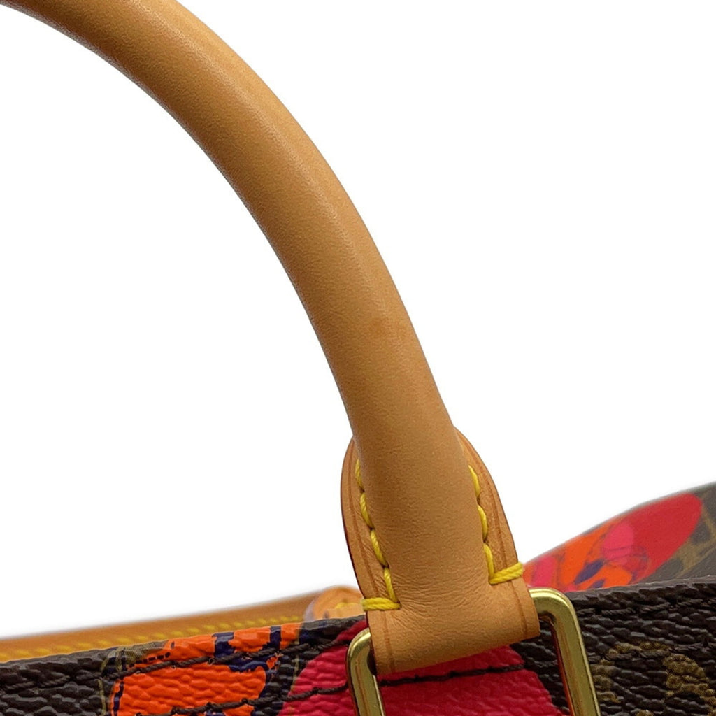 Louis Vuitton Monogram Ramages Red Color Monogram Ramages Boston Bag Handbag