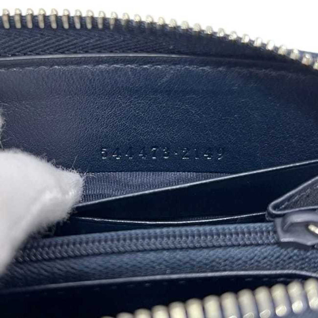 Gucci Navy Leather Long Wallet (Bi-Fold) (Pre-Owned)