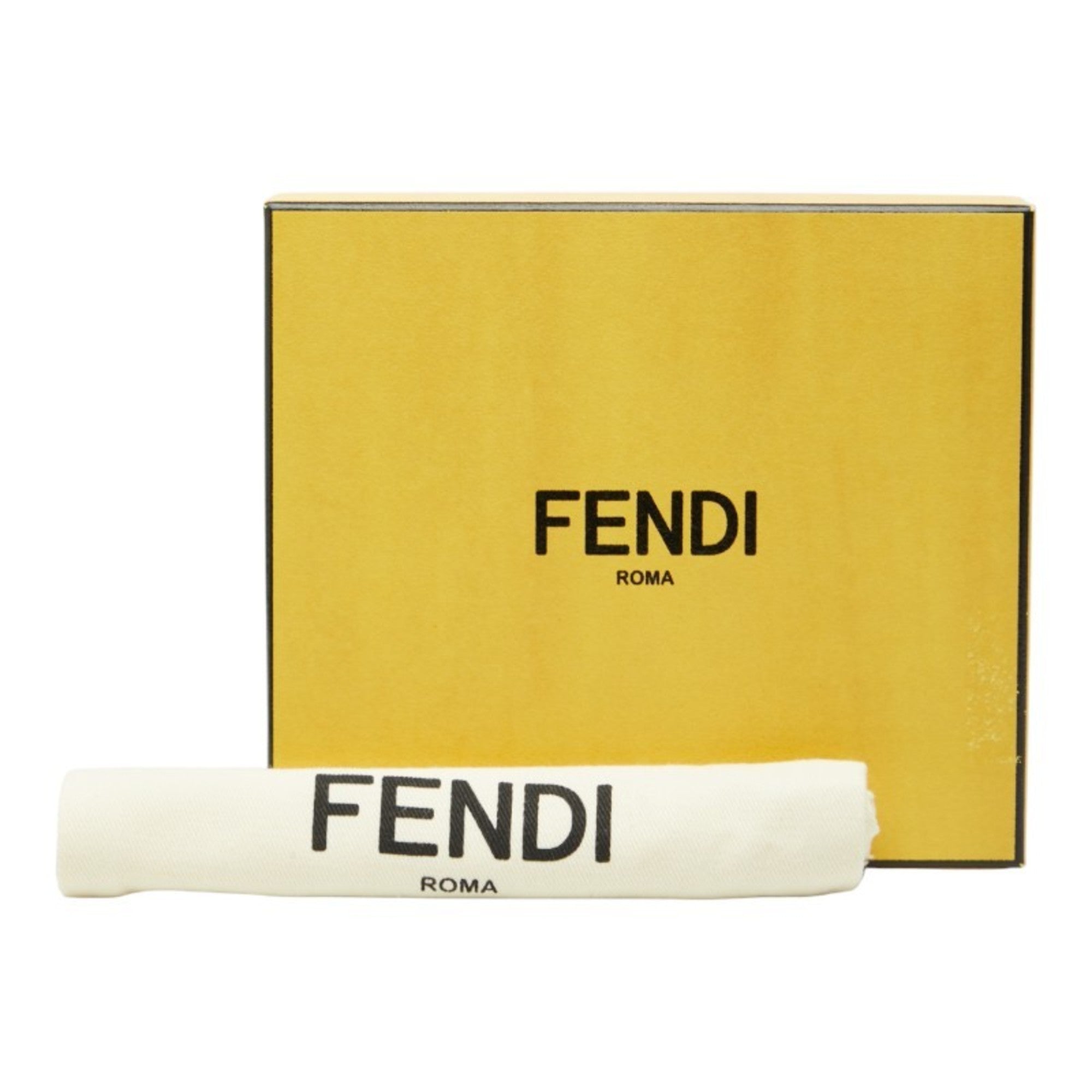 Fendi Grayish Leather Coin Purse/Coin Case