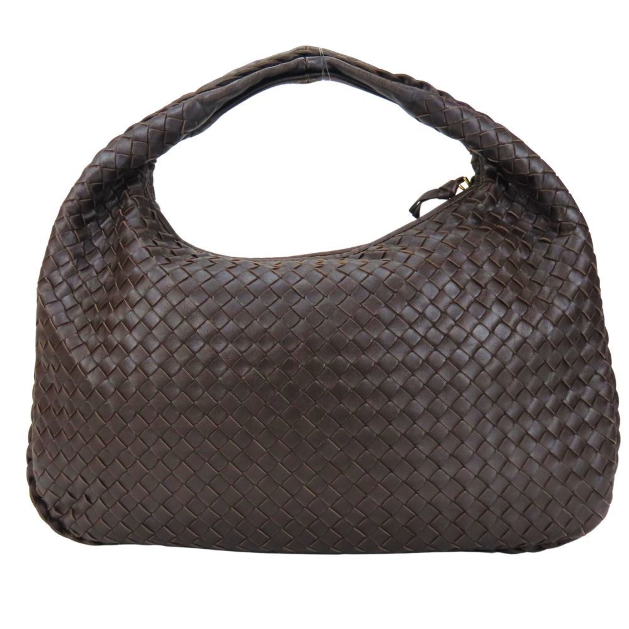 Bottega Veneta Intrecciato Brown Leather Shoulder Bag