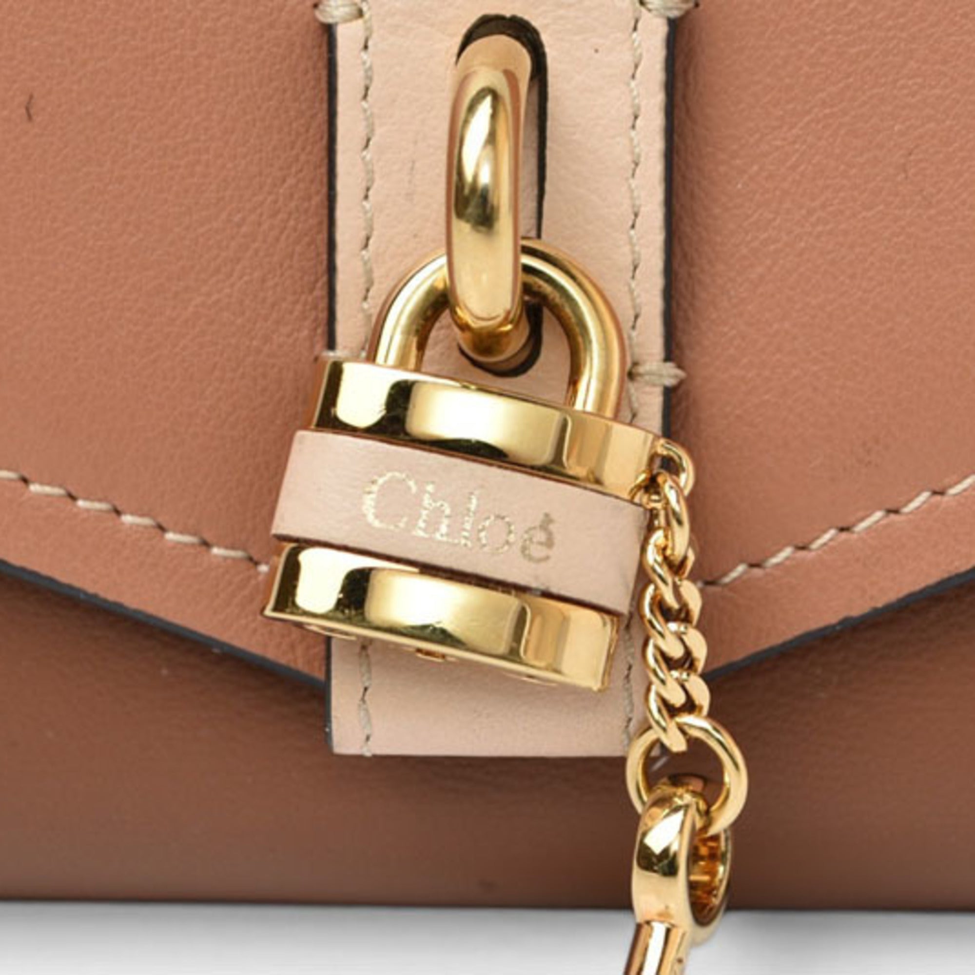 Chloé Brown Multi-Color Leather Wallet (Tri-Fold) (Pre-Owned)