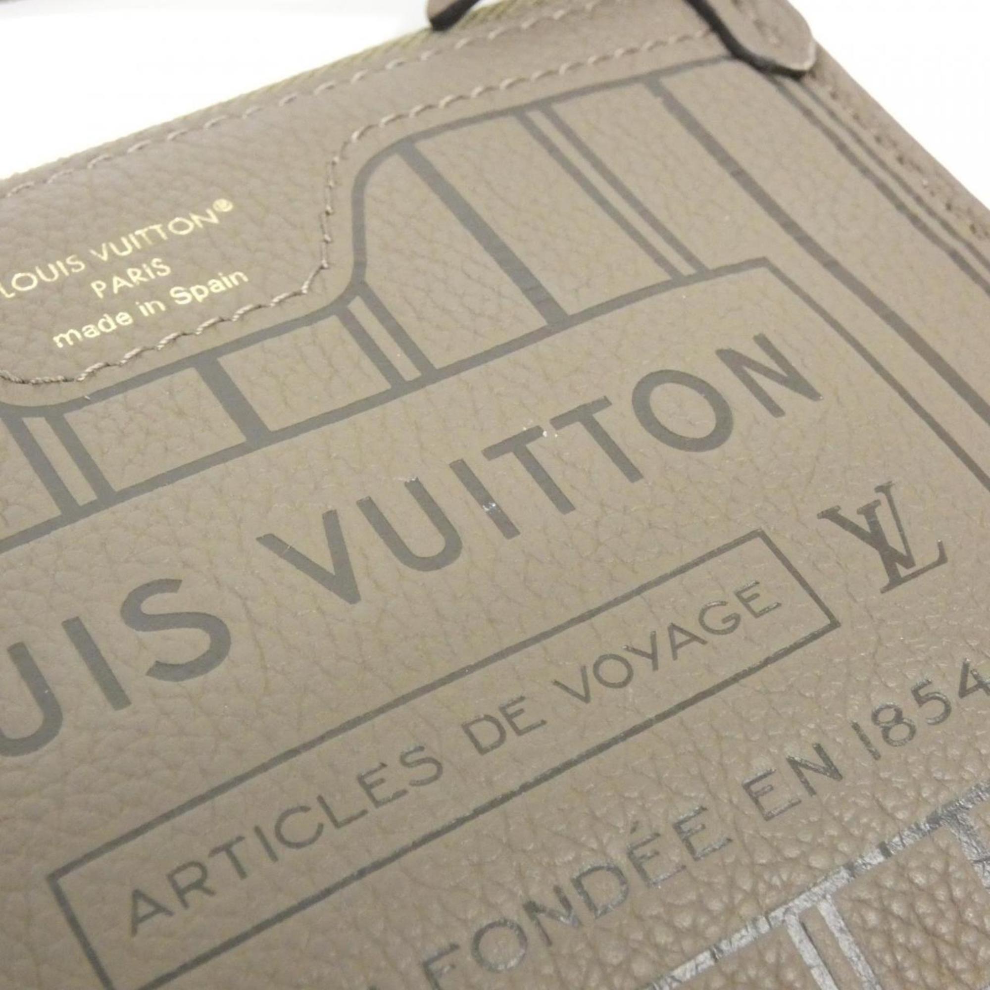 Louis Vuitton Brown Coated Canvas Leather Handbag