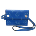 Louis Vuitton Blue Taigarama Coin Purse/Coin Case