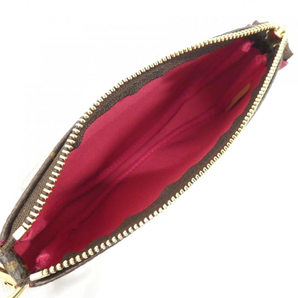 Louis Vuitton Marron Coated Canvas Pochette Pouch
