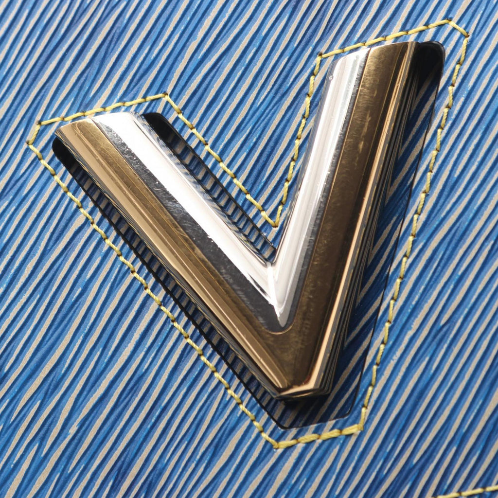 Louis Vuitton Blue Light Blue White Epi Leather Shoulder Bag