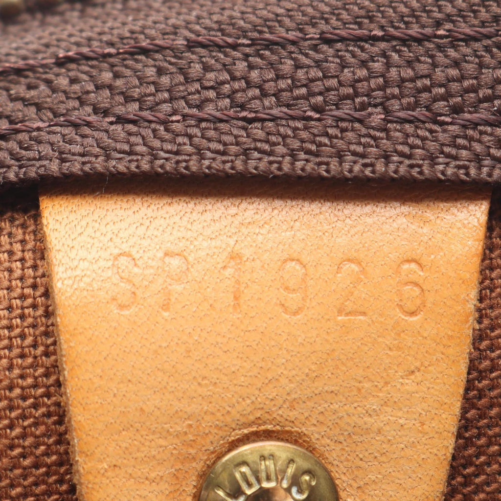 Louis Vuitton Brown Monogram Coated Canvas Leather Boston Bag