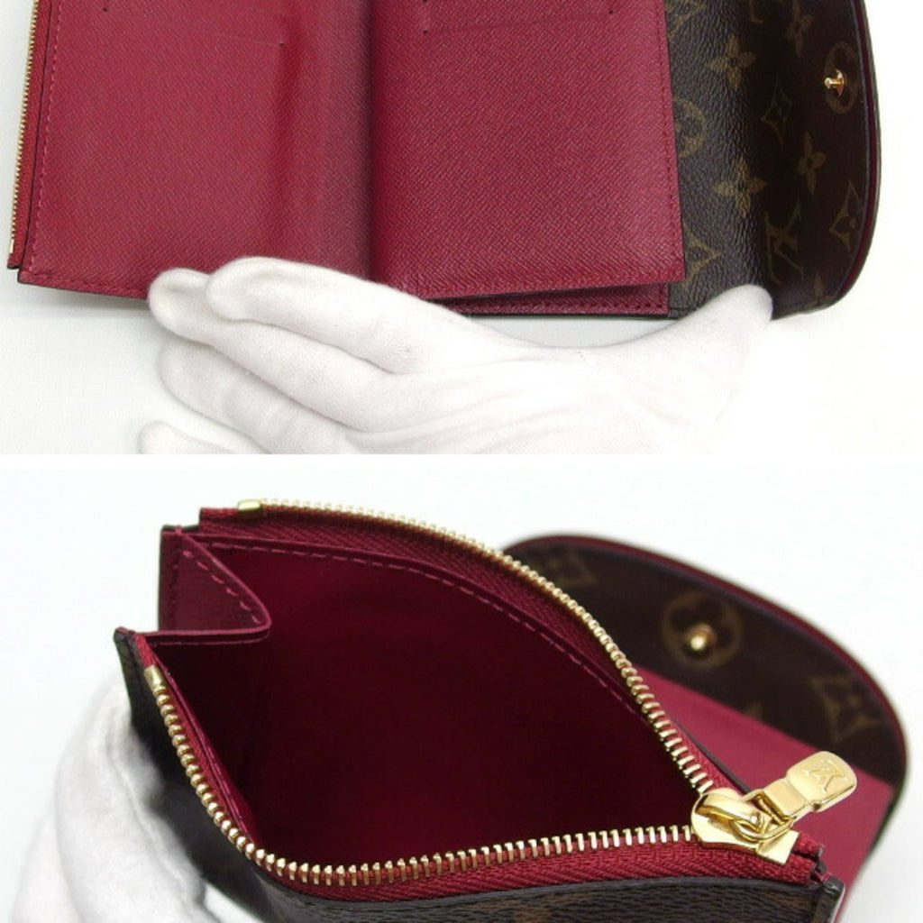 Louis Vuitton Monogram Fuchsia Pink Monogram Monogram Wallet (Tri-Fold)