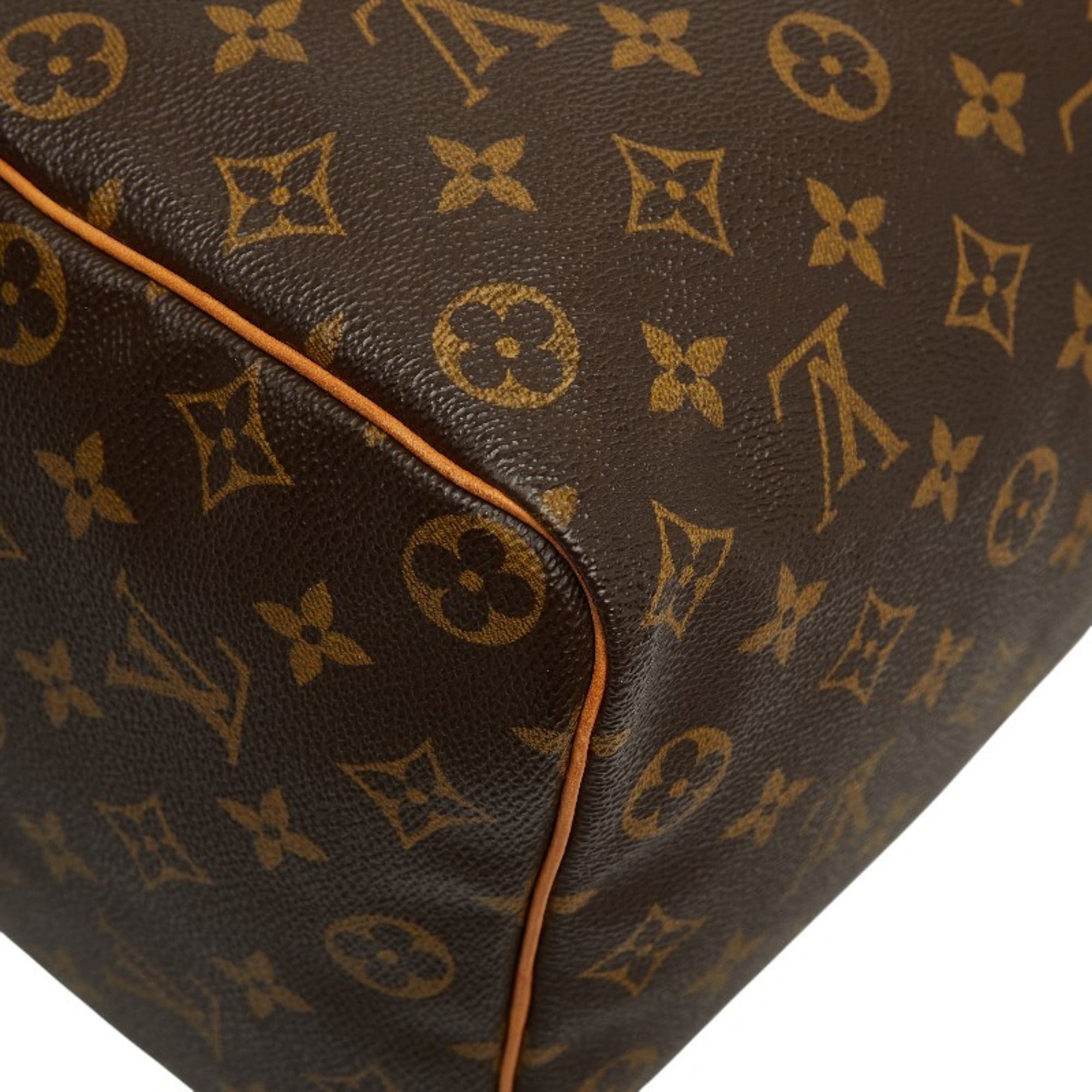 Louis Vuitton Brown Monogram Pvc Leather Boston Bag Handbag
