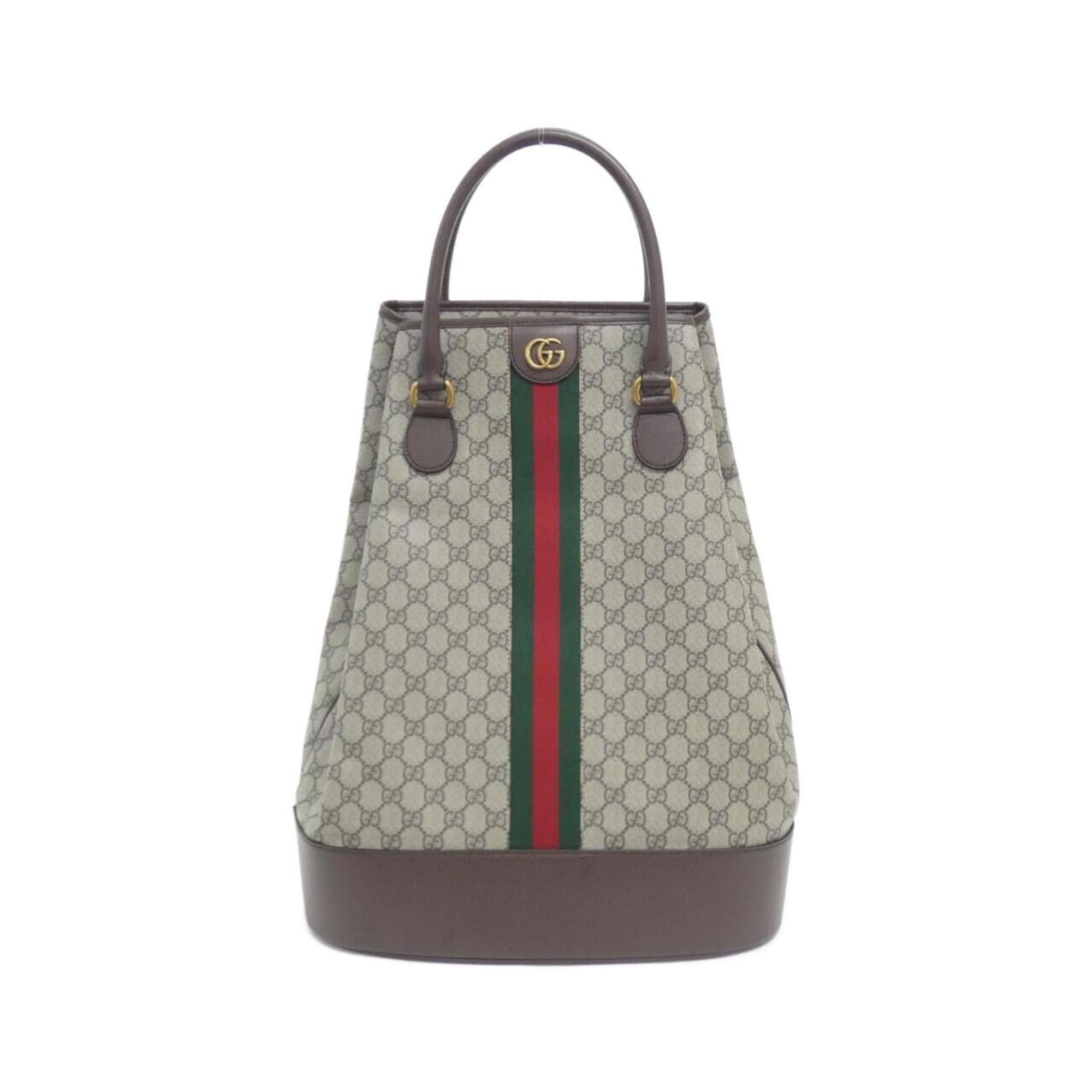 Gucci Ophidia Beige Brown Gg Supreme Handbag (Pre-Owned)