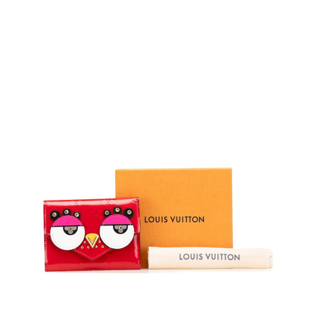 Louis Vuitton Cerise Monogram Red Color Leather Bill Wallet (Tri-Fold)