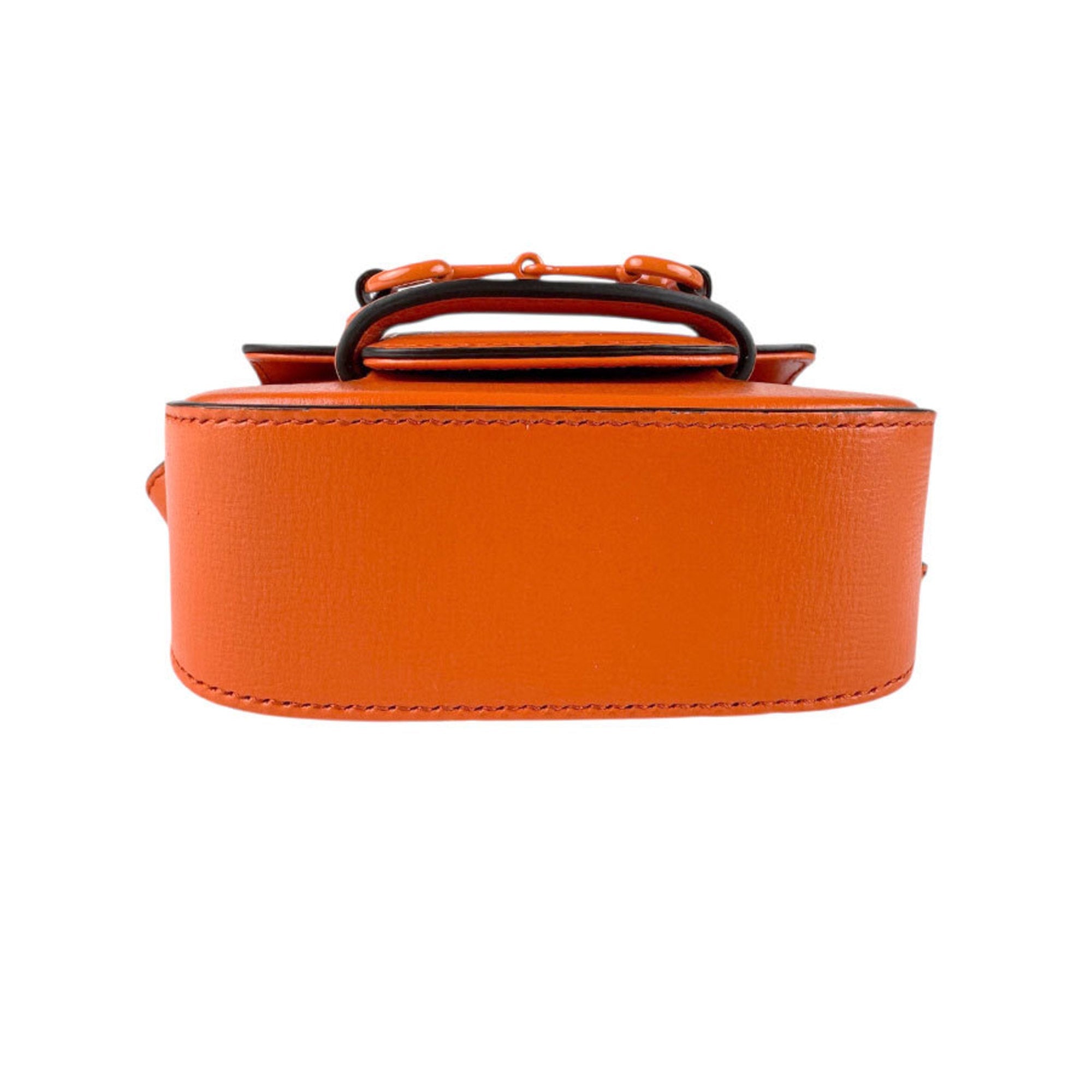 Gucci Orange Leather Shoulder Bag (Pre-Owned)