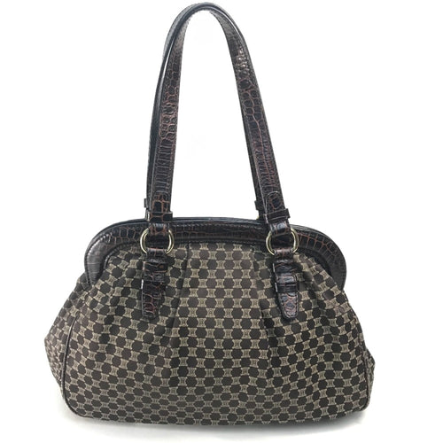 Celine Brown Leather Shoulder Bag