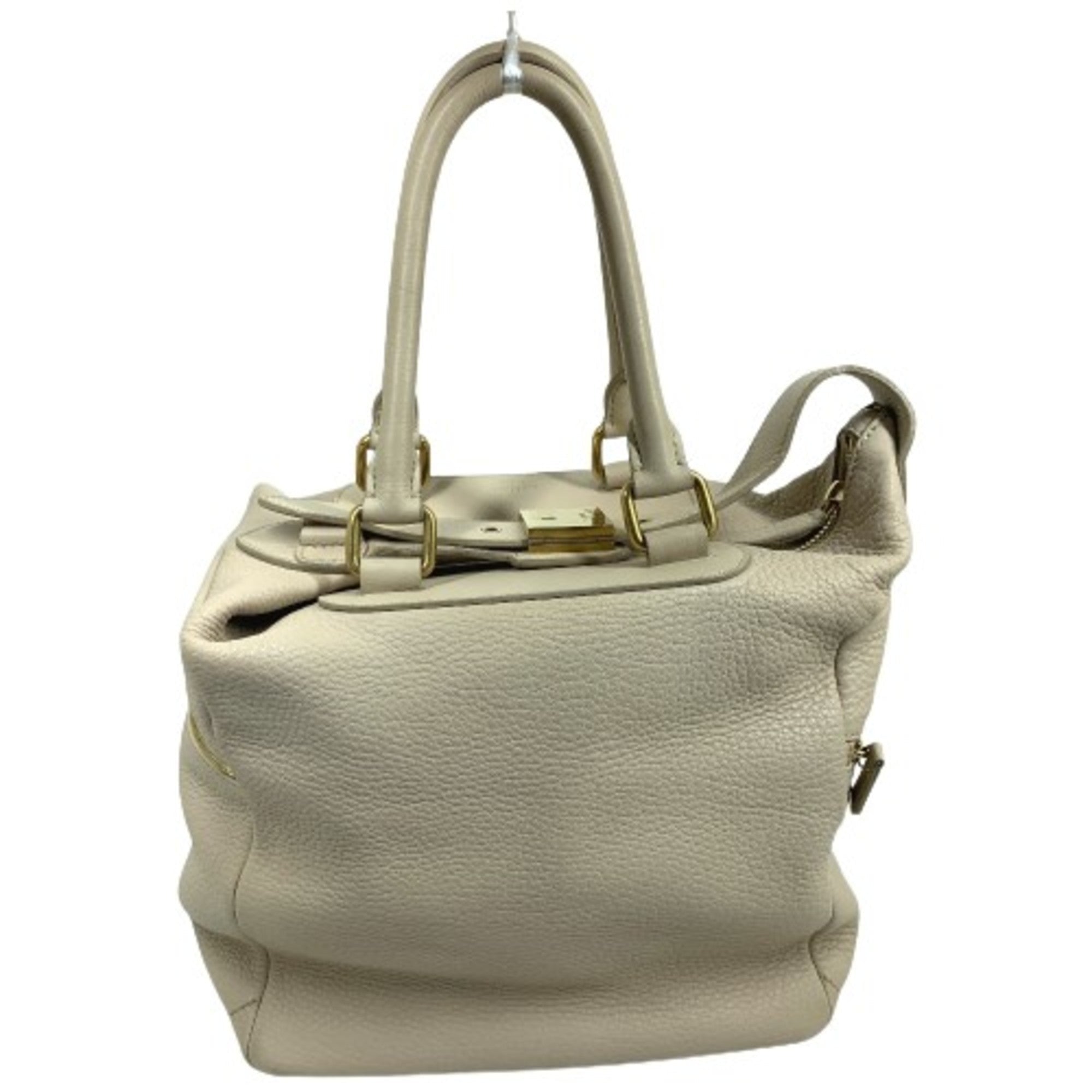 Celine Beige Leather Handbag
