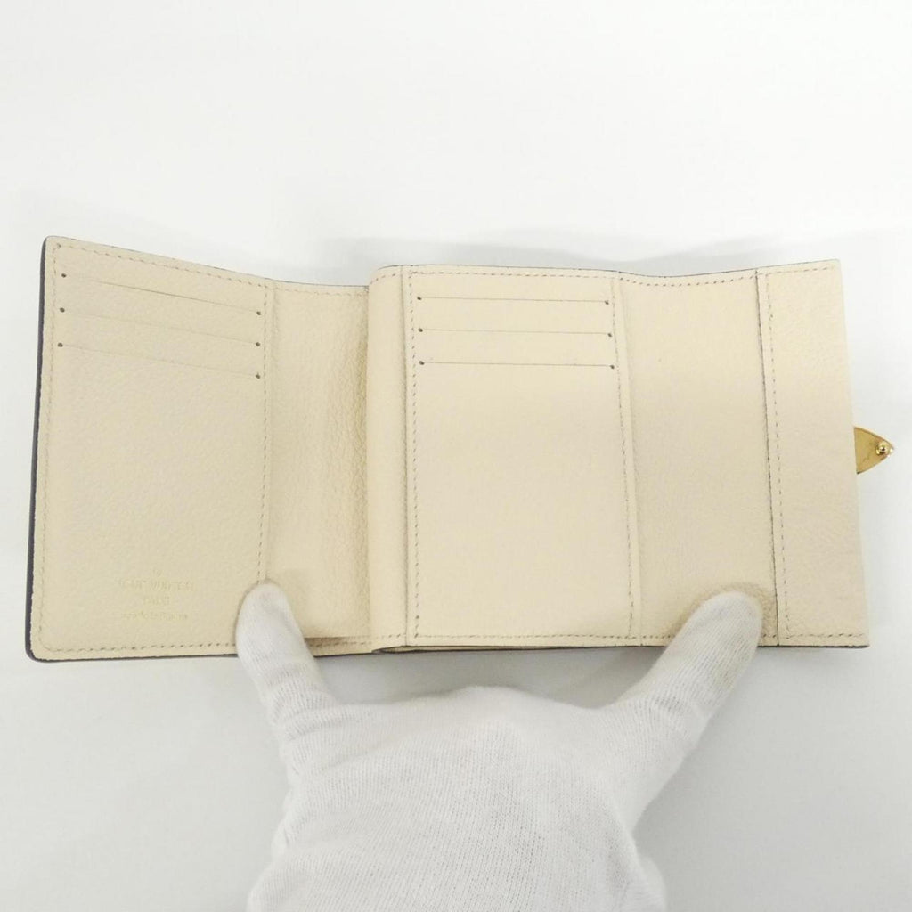Louis Vuitton Monogram Empreinte Beige Leather Wallet (Tri-Fold)