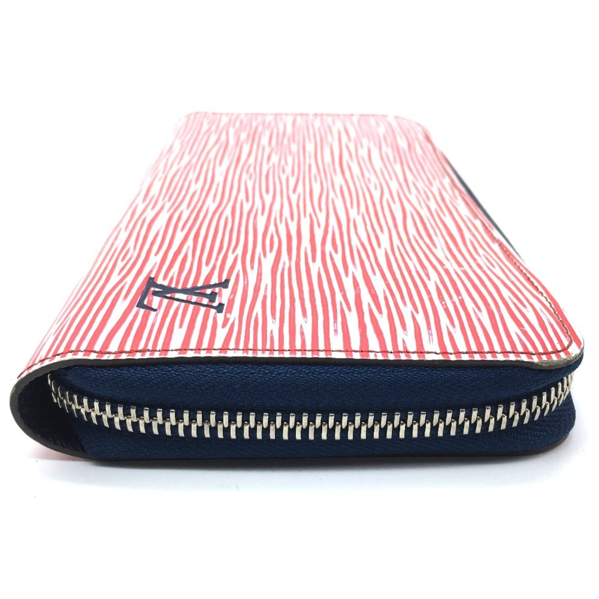 Louis Vuitton Epi Denim Red Color Rouge Epi Leather Long Wallet