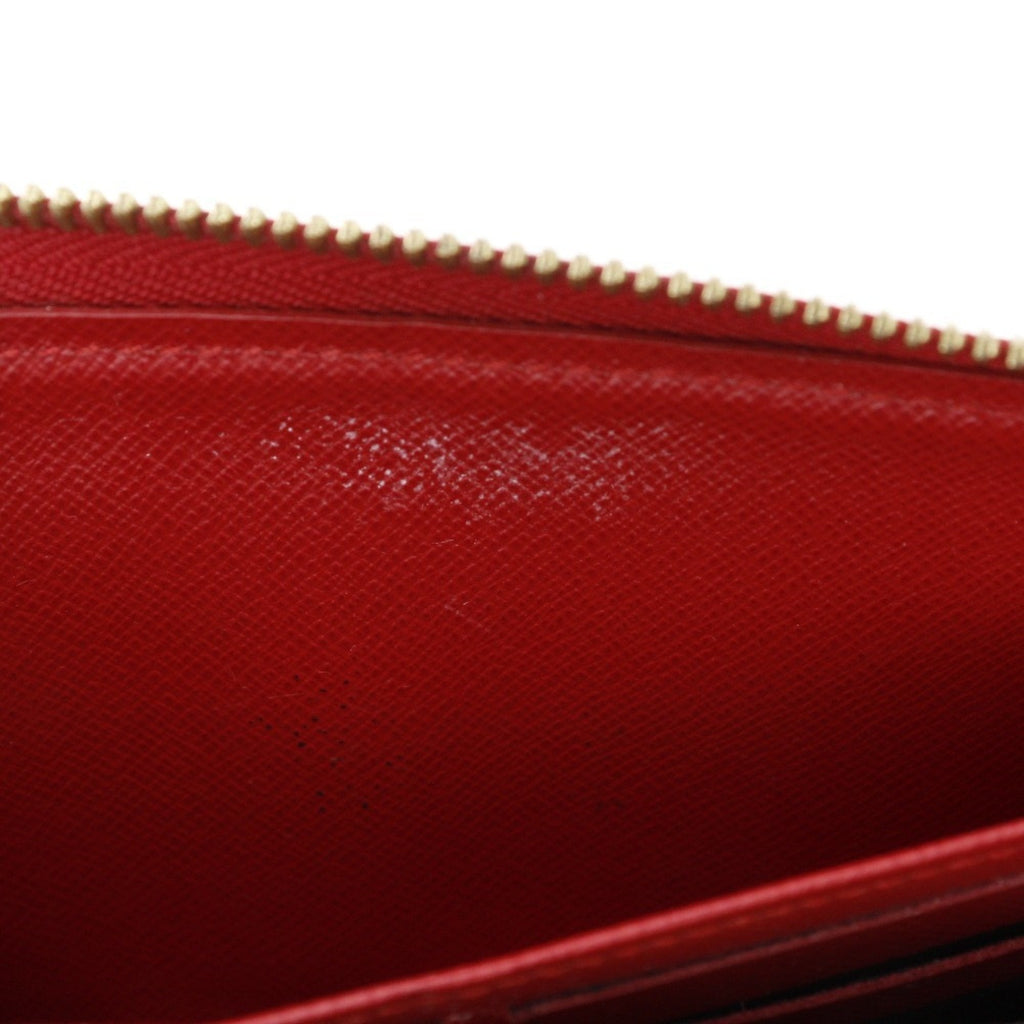 Louis Vuitton Monogram Brown Cerise Red Color Monogram Long Wallet