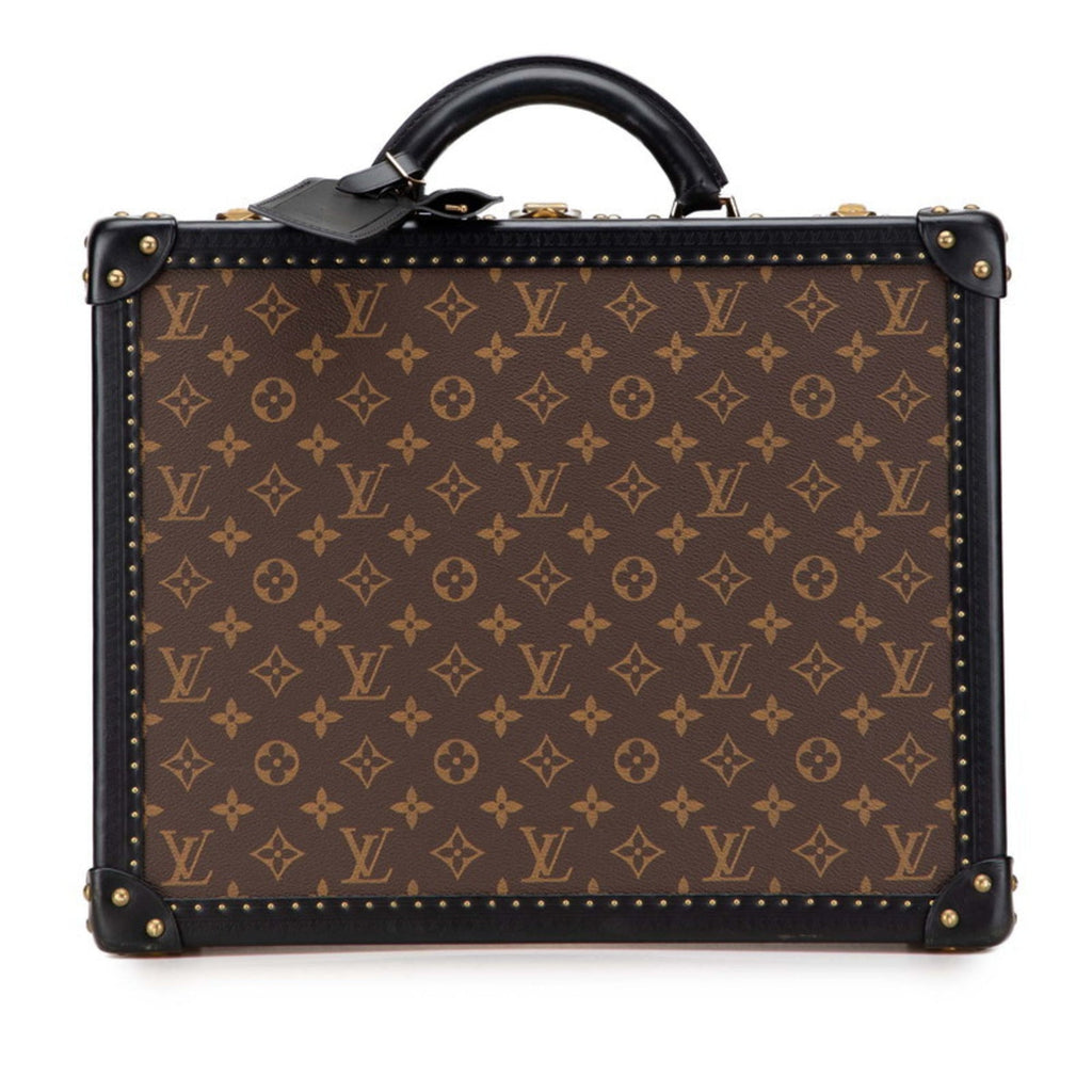 Louis Vuitton Monogram Reverse Black Brown Monogram Reverse Pvc Leather Attaché Case Briefcase