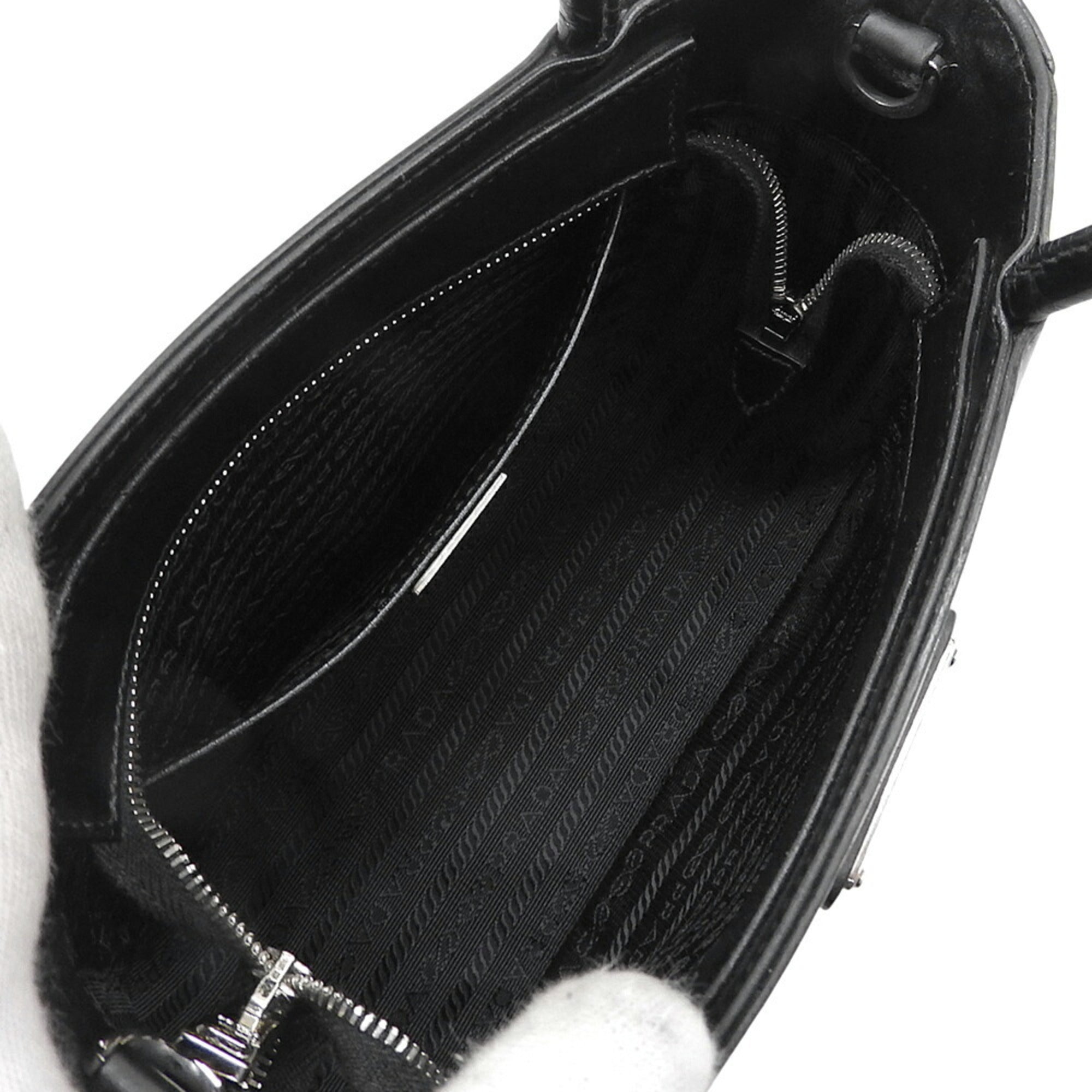 Prada Black Leather Shoulder Bag